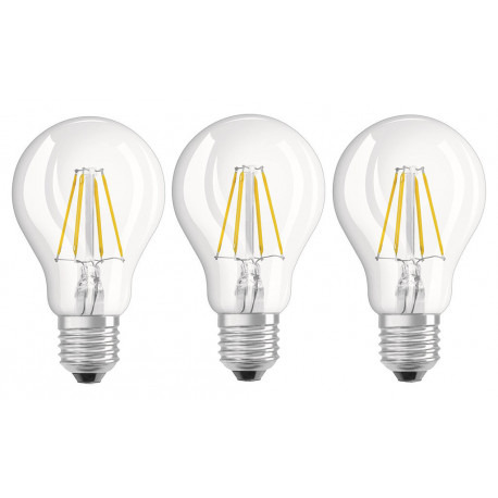 Osram 3 ampoules LED Star Classic E27 8W (75W) blanc froid