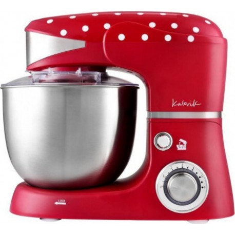 Kalorik tkgm3014 robot pâtissier - 1000 w - bol 5 l - 6 vitesses - rouge a poids blancs KAL5413346344489