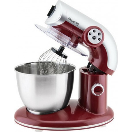 H.koenig km80 s rouge robot petrin multifonctions 1000w