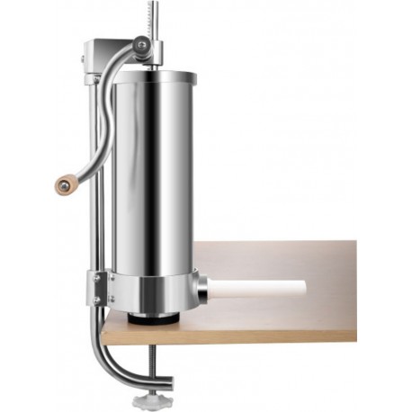 Giantex poussoir à saucisse 3l machine à saucisse poussoir à viande en acier inoxydable appareil de remplissage de saucisse vian