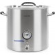 Klarstein brauheld pur 50 - cuve de brassage pour bière maison - 50 litres, sans élément chauffant, thermomètre integré - inox B