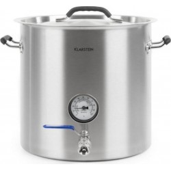 Klarstein brauheld pur 50 - cuve de brassage pour bière maison - 50 litres, sans élément chauffant, thermomètre integré - inox B