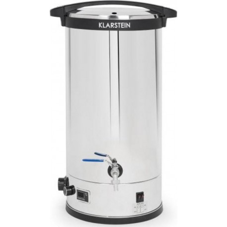 Klarstein füllhorn cuve de fermentation 30l brassage de bière - écran led & minuterie 2500W - inox