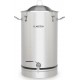 Klarstein maischfest cuve de fermentation 30 litres avec tube - inox 304