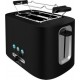 Cecotec Grille-pain cecotec toast&taste 9000 double noir, 980 w, 2 fentes courtes extra larges