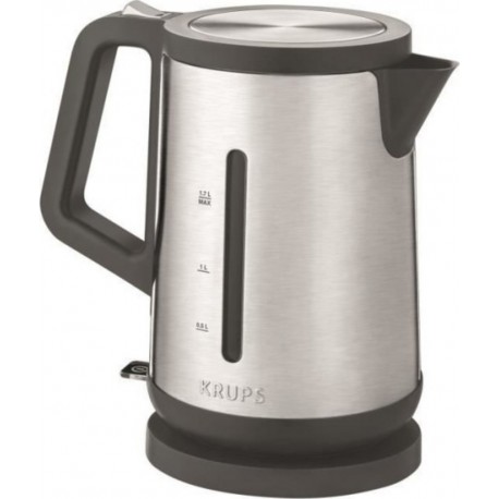 Krups bw442d10 control line bouilloire électrique sans fil inox, 2400 w, capacité 7 l, ouverture assistée du couvercle KRU304538