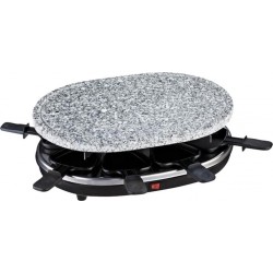 H.Koenig Appareil à Raclette + Pierre à Cuire 8 Personnes 900W RP85