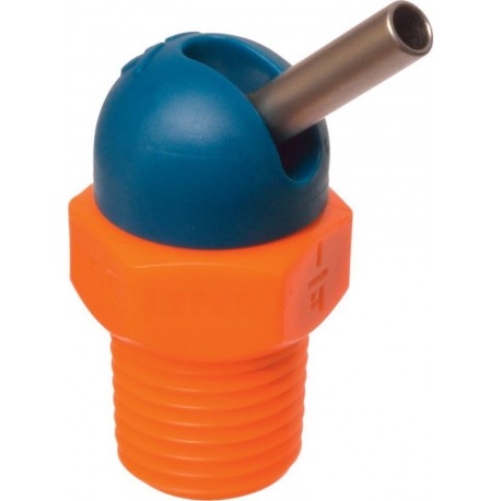 Loc-Line Buse haute pression CD pour tuyau de liquide de refroidissement 1/8 70bar, diamètre 1,6x12,7mm bleu-orange