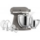Kitchenaid Robot pâtissier 5KSM185PSEGR Artisan Gris Impérial, 4,8 L, accessoires inox, bol 3L, couvercle antiprojections