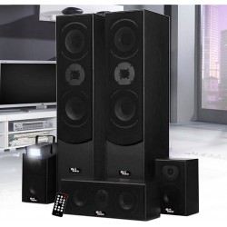 Evidence Acoustics Pack enceinte Home Cinéma 5 enceintes 850W + mini Strobe