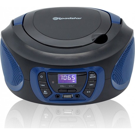 Roadstar Radio CD CDR-365U/BL Radio CD Portable FM