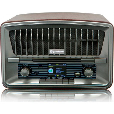 Roadstar Radio CD HRA-270CD-MP3CD+BT Radio CD Vintage DAB+