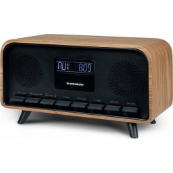 Thomson Radio réveil Vintage RT850BT Noir