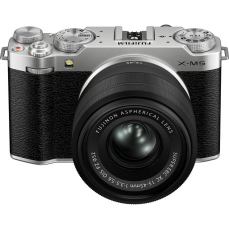 Fujifilm Appareil photo Hybride Kit X-M5 Silver + XC15-45mm