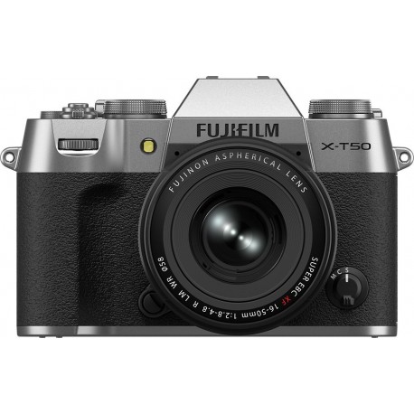 Fujifilm Appareil photo Hybride Kit X-T50 Silver + XF16-50 WWI