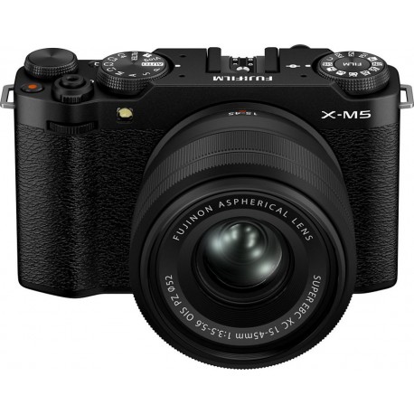 Fujifilm Appareil photo Hybride Kit X-M5 Noir + XC15-45mm