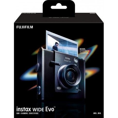 Fujifilm Appareil photo Instantané INSTAX WIDE EVO BLACK