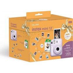 Fujifilm Appareil photo Instantané Intax Mini 12 Lilas Pack cadeau