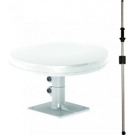 Antarion Antenne extérieure Antenne Tnt Omniproplus 38db + Mat Trav