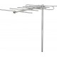 Nedis Antenne extérieure Antenne Tv Tnt D&-39 extérieur Gain Max. D